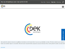 Tablet Screenshot of dek.nl